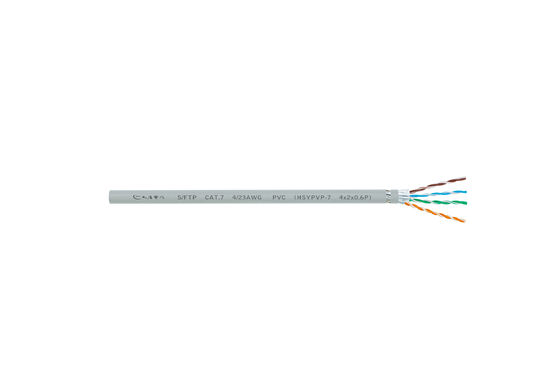 Αγορά s-FTP καλωδίων Cat7 600MHz Cat7 Ethernet 4 ζευγάρια χαμηλής λογομαχίας online manufacture